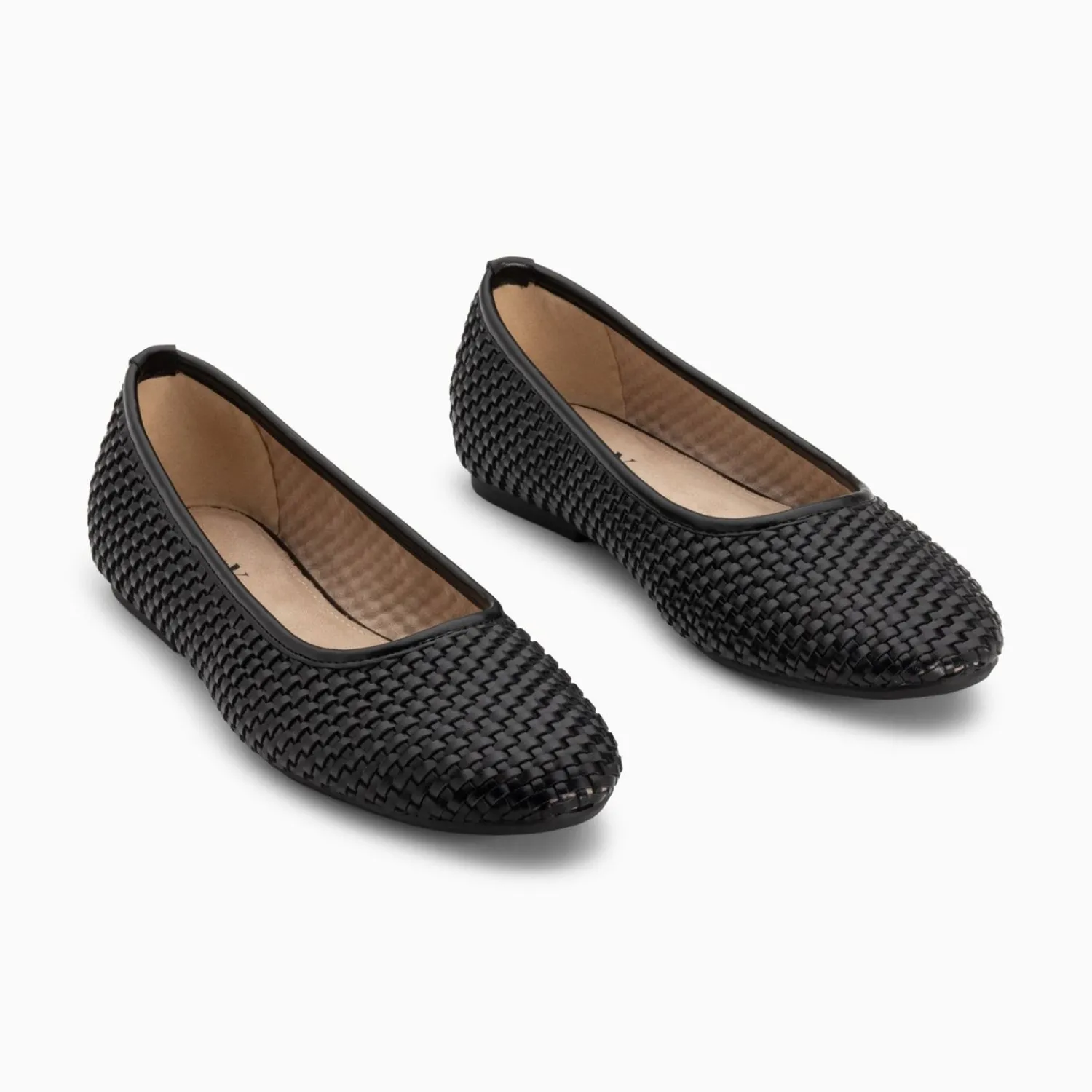 Vanessa Wu Mocassins, Derbies, Ballerines>Ballerines Provence Tressees Noires