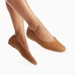 Vanessa Wu Mocassins, Derbies, Ballerines>Ballerines Provence Tressees Camel