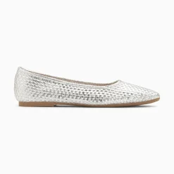 Vanessa Wu Mocassins, Derbies, Ballerines>Ballerines Provence Tressees Argent
