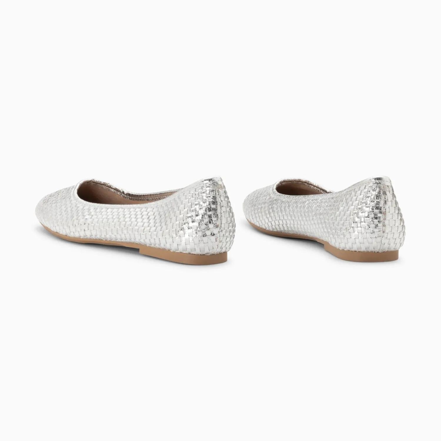 Vanessa Wu Mocassins, Derbies, Ballerines>Ballerines Provence Tressees Argent