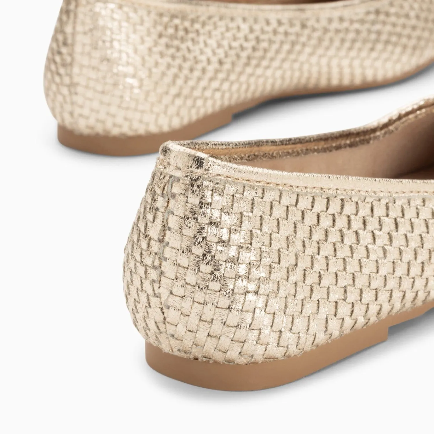 Vanessa Wu Mocassins, Derbies, Ballerines>Ballerines Provence Tressees Or