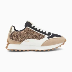 Vanessa Wu Sneakers>Baskets Cassandra Bronze A Paillettes Et Semelle Running