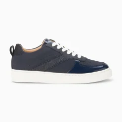 Vanessa Wu Sneakers>Baskets Celeste Bleu Nuit A Lacets