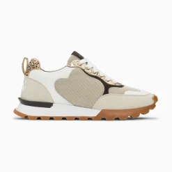 Vanessa Wu Sneakers>Baskets Coeur Gloria Beiges A Semelle Running