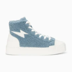 Vanessa Wu Sneakers>Baskets Eclair Alba Montantes Bleu-Gris