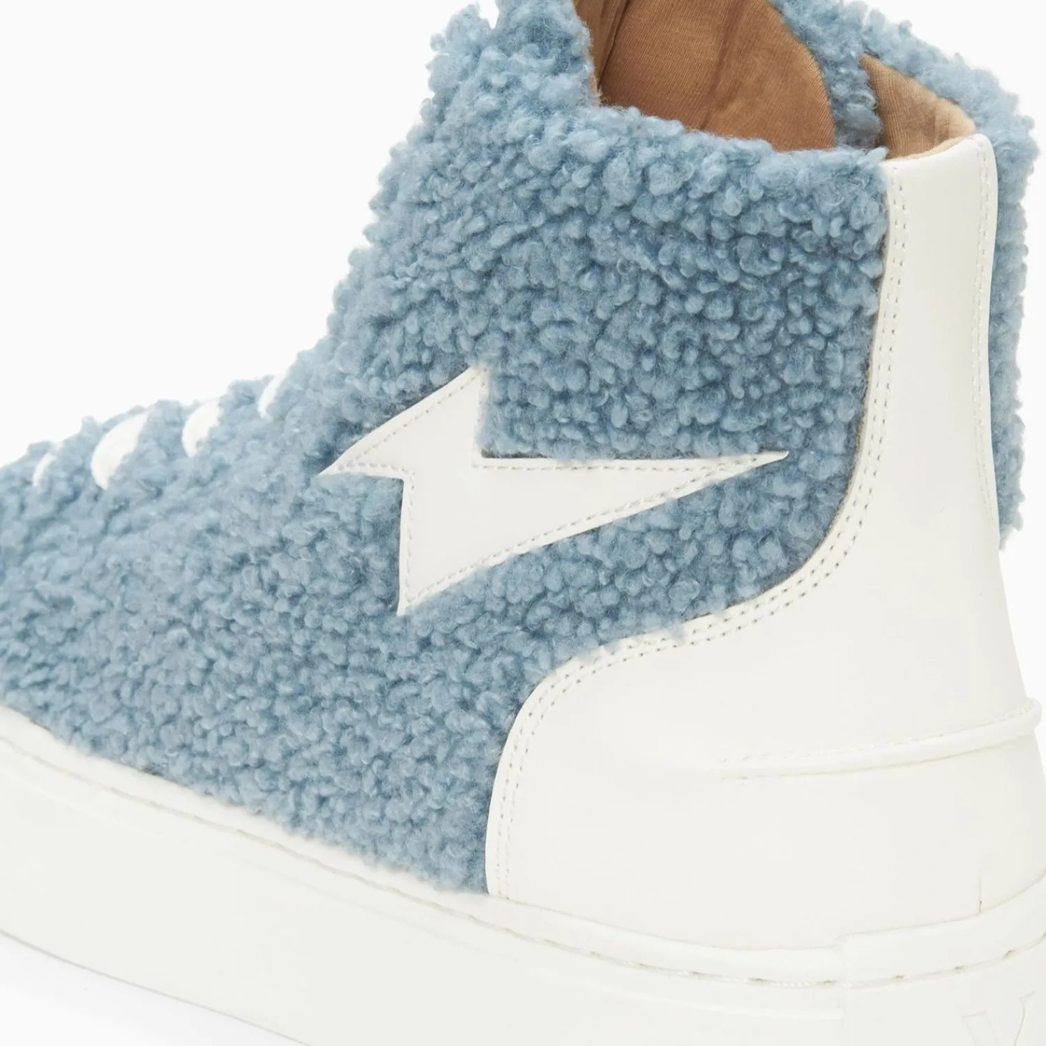 Vanessa Wu Sneakers>Baskets Eclair Alba Montantes Bleu-Gris