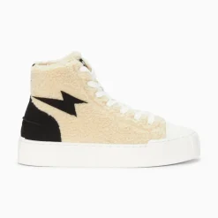Vanessa Wu Sneakers>Baskets Eclair Alba Montantes Blanc Casse