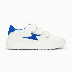 Vanessa Wu Sneakers>Baskets Eclair Fanny Blanc Et Bleu A Scratchs