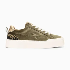Vanessa Wu Sneakers>Baskets Eclair Jessie Kaki A Lacets