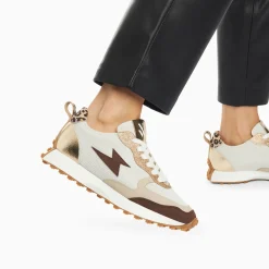 Vanessa Wu Sneakers>Baskets Eclair Kezia Beiges A Semelle Running