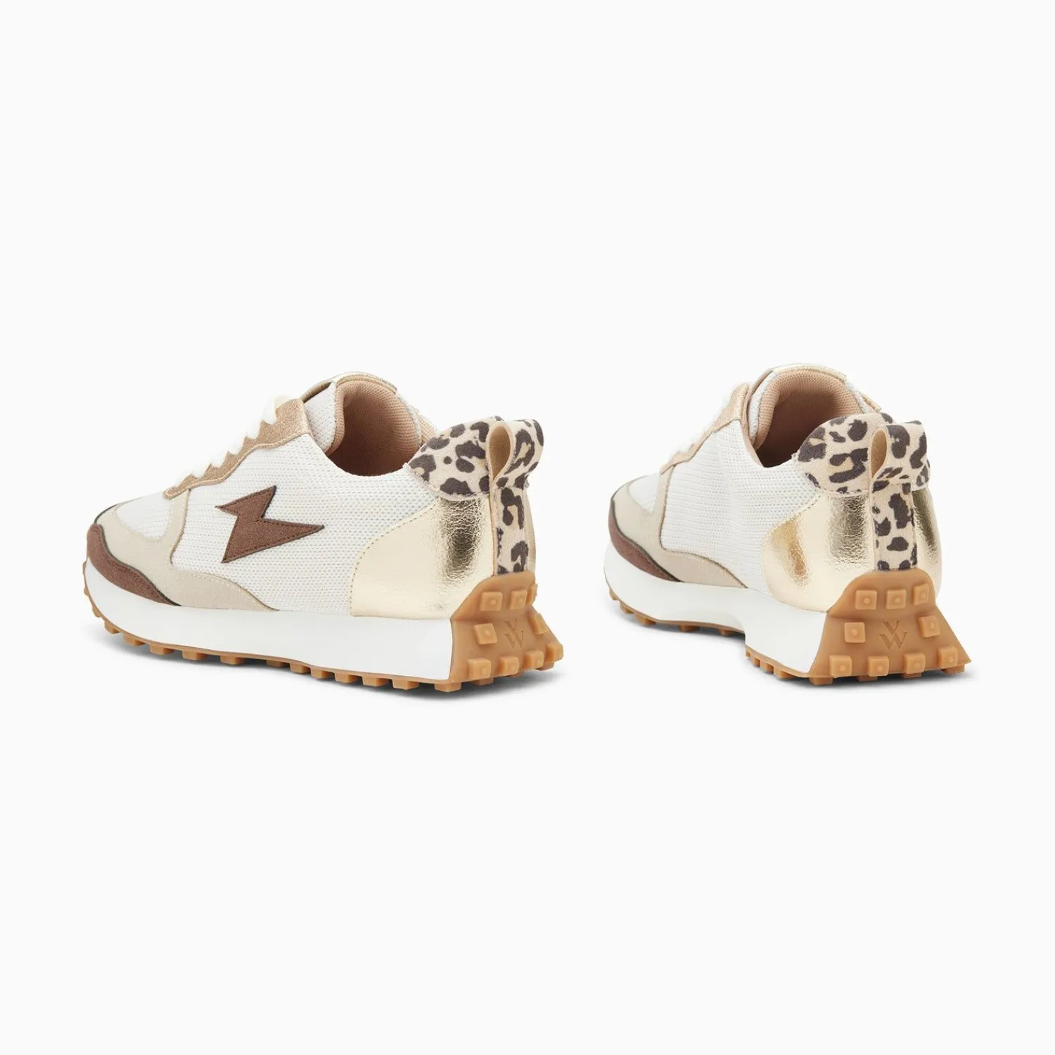 Vanessa Wu Sneakers>Baskets Eclair Kezia Beiges A Semelle Running