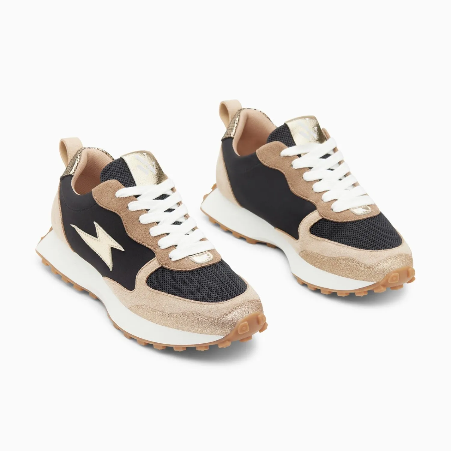 Vanessa Wu Sneakers>Baskets Eclair Kezia Noires A Semelle Running