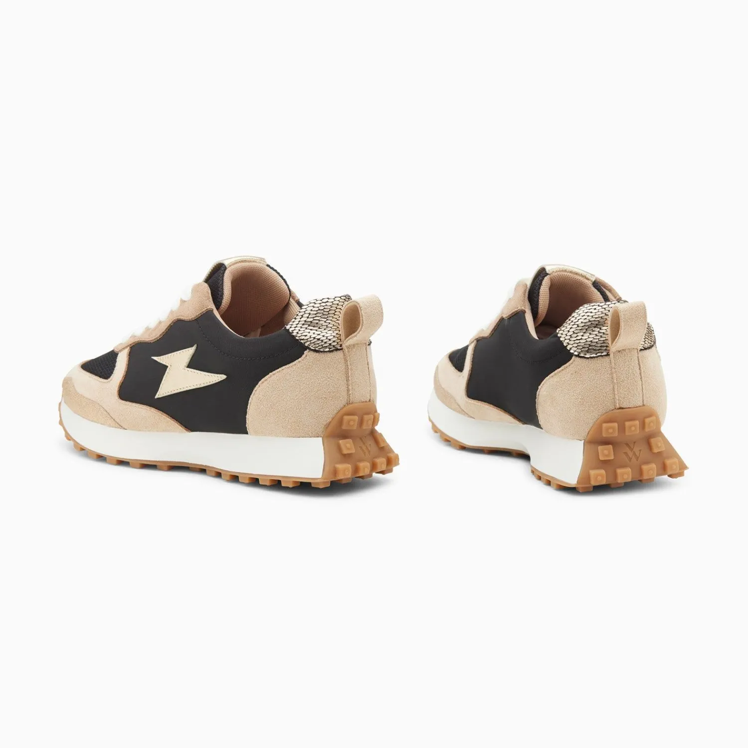 Vanessa Wu Sneakers>Baskets Eclair Kezia Noires A Semelle Running