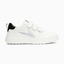 Vanessa Wu Sneakers>Baskets Eclair Lison Blanc Et Noir A Scratchs