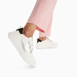 Vanessa Wu Sneakers>Baskets Eclair Lison Blanc Et Noir A Scratchs