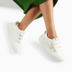 Vanessa Wu Sneakers>Baskets Eclair Lison Blanc Et Argent A Scratchs