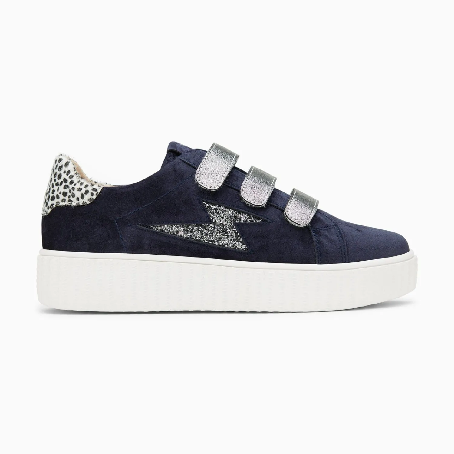 Vanessa Wu Sneakers>Baskets Eclair Maelle Bleu Et Anthracite A Scratchs