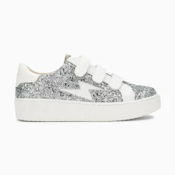 Vanessa Wu Sneakers>Baskets Eclair Marielle A Paillettes Argent