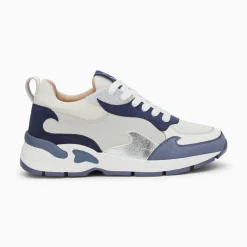 Vanessa Wu Sneakers>Baskets Flamme Arya Gris Et Bleu