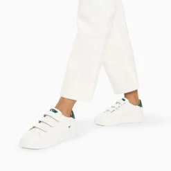 Vanessa Wu Sneakers>Baskets Mini Eclair Solange Blanc Et Vert A Scratchs