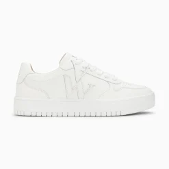 Vanessa Wu Sneakers>Baskets Monogramme Calie Blanches Monochrome