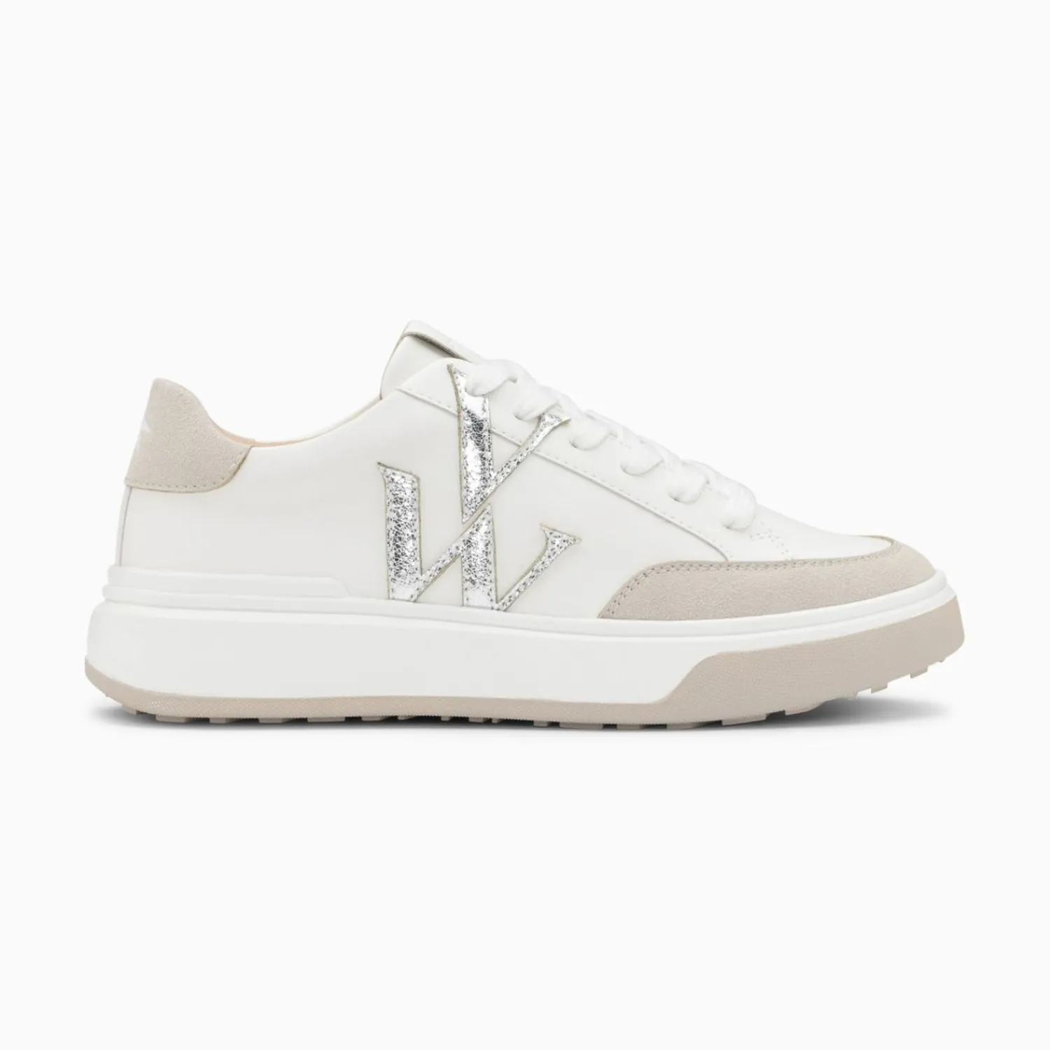 Vanessa Wu Sneakers>Baskets Monogramme Candice Blanc Et Gris