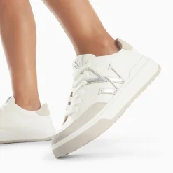 Vanessa Wu Sneakers>Baskets Monogramme Candice Blanc Et Gris