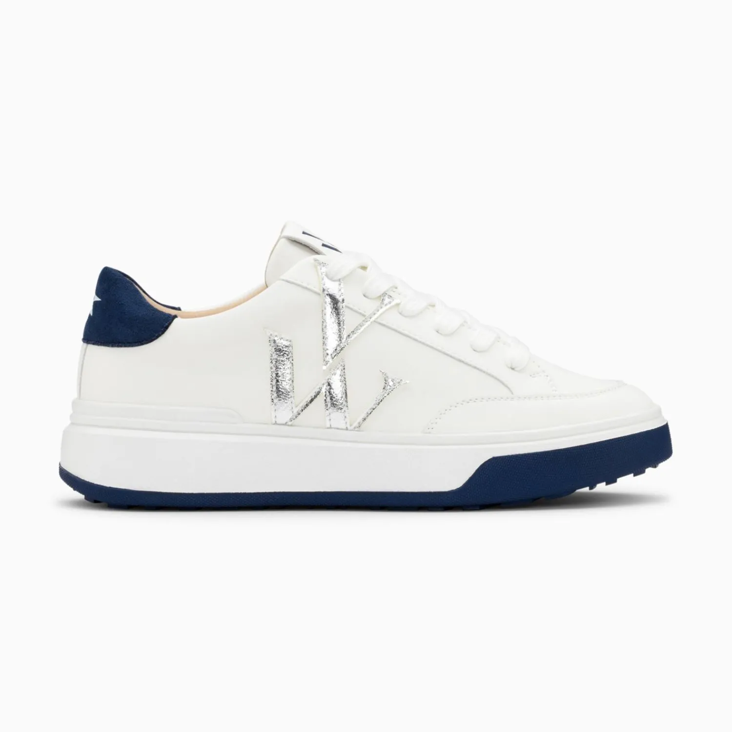 Vanessa Wu Sneakers>Baskets Monogramme Candice Blanc Et Bleu