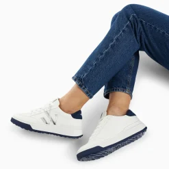 Vanessa Wu Sneakers>Baskets Monogramme Candice Blanc Et Bleu