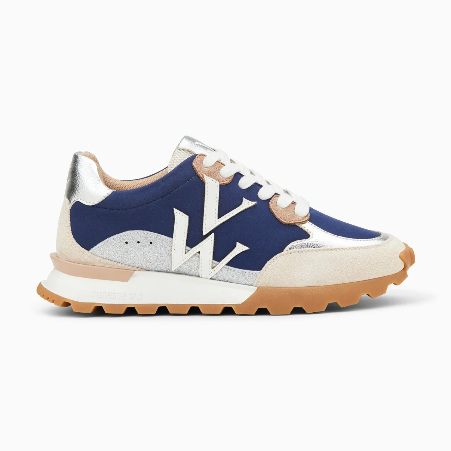 Vanessa Wu Sneakers>Baskets Monogramme Caterina Bleu A Semelle Running
