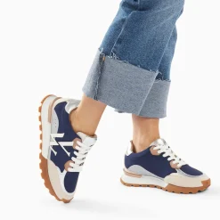 Vanessa Wu Sneakers>Baskets Monogramme Caterina Bleu A Semelle Running