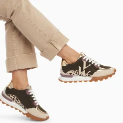 Vanessa Wu Sneakers>Baskets Monogramme Caterina Kaki A Semelle Running