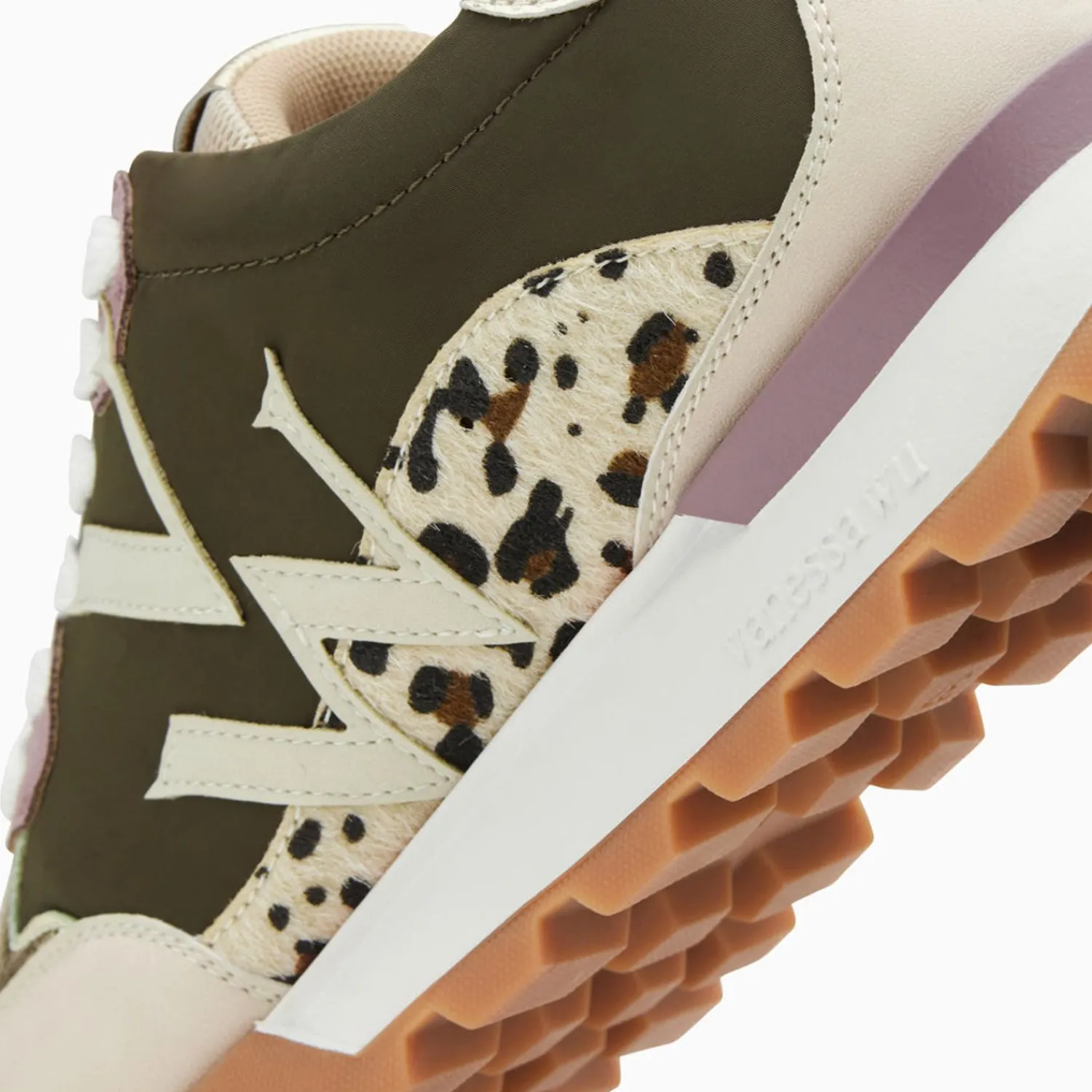 Vanessa Wu Sneakers>Baskets Monogramme Caterina Kaki A Semelle Running