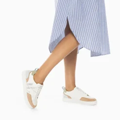 Vanessa Wu Sneakers>Baskets Monogramme Joyce Pastel Et Argent