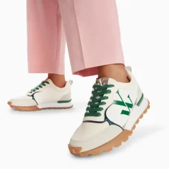Vanessa Wu Sneakers>Baskets Monogramme Ombeline Vertes A Semelle Running