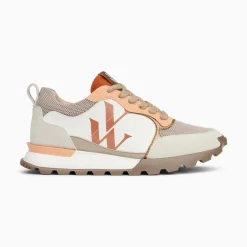 Vanessa Wu Sneakers>Baskets Monogramme Ombeline Orange A Semelle Running