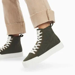 Vanessa Wu Sneakers>Baskets Montantes Nalya Kaki Matelassees