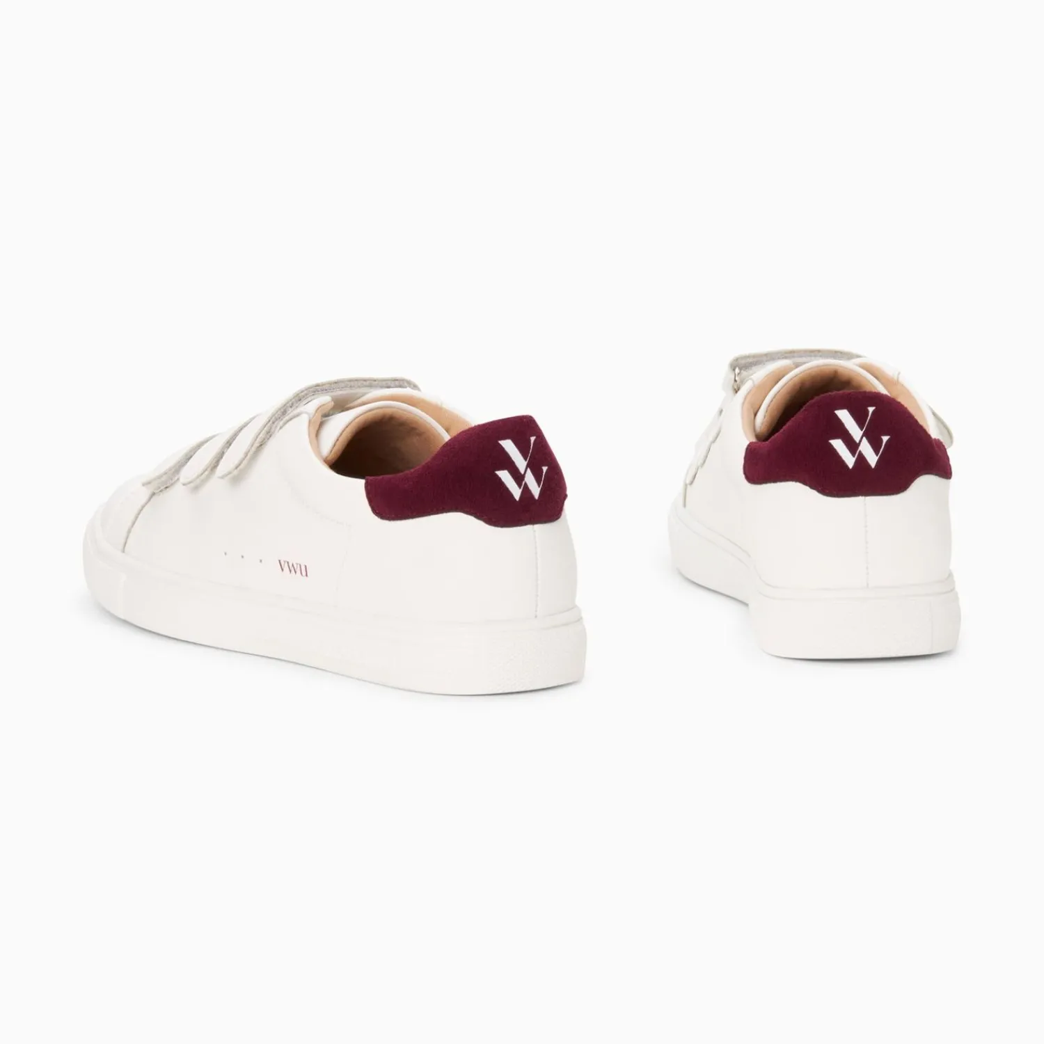 Vanessa Wu Sneakers>Baskets Nour Blanc Et Prune A Scratchs