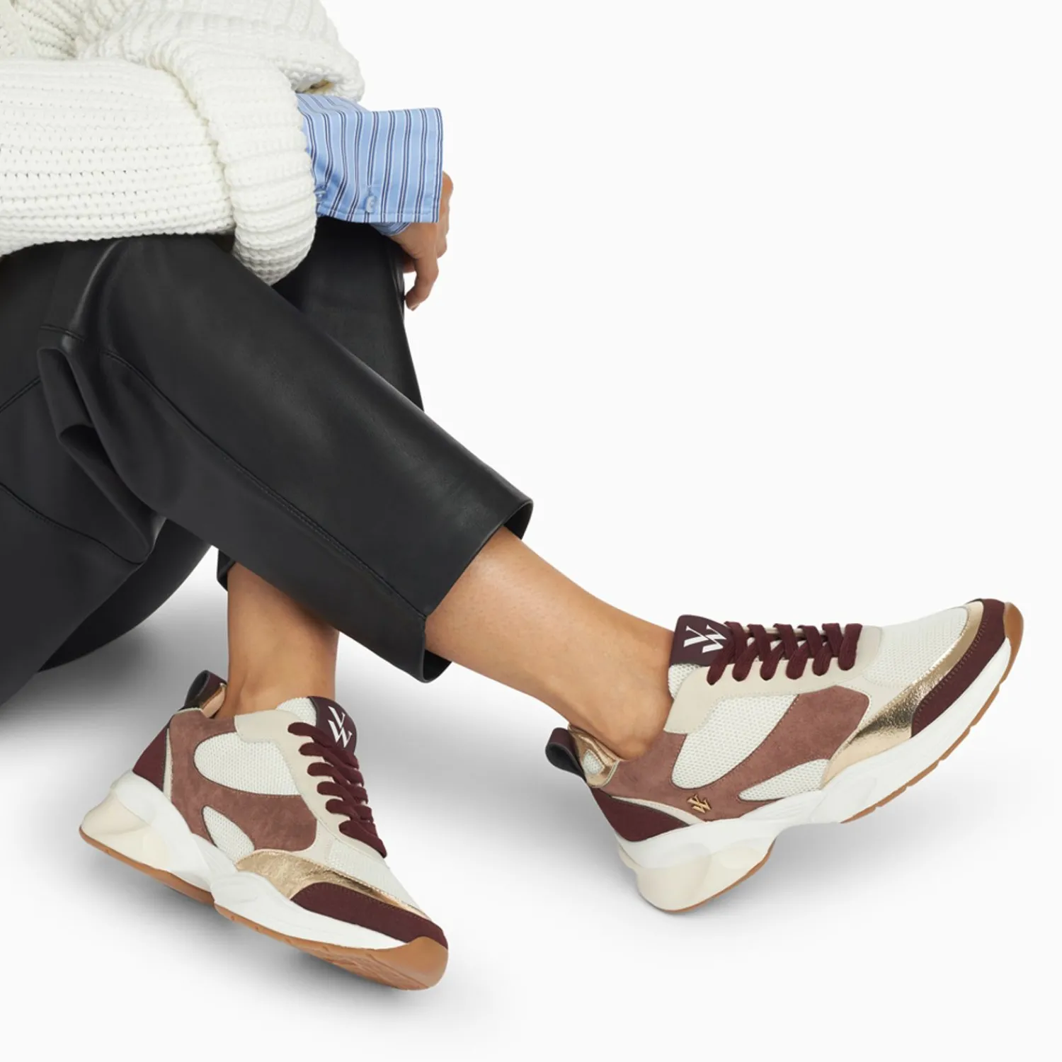 Vanessa Wu Sneakers>Baskets Shelly Prune A Semelle Graphique