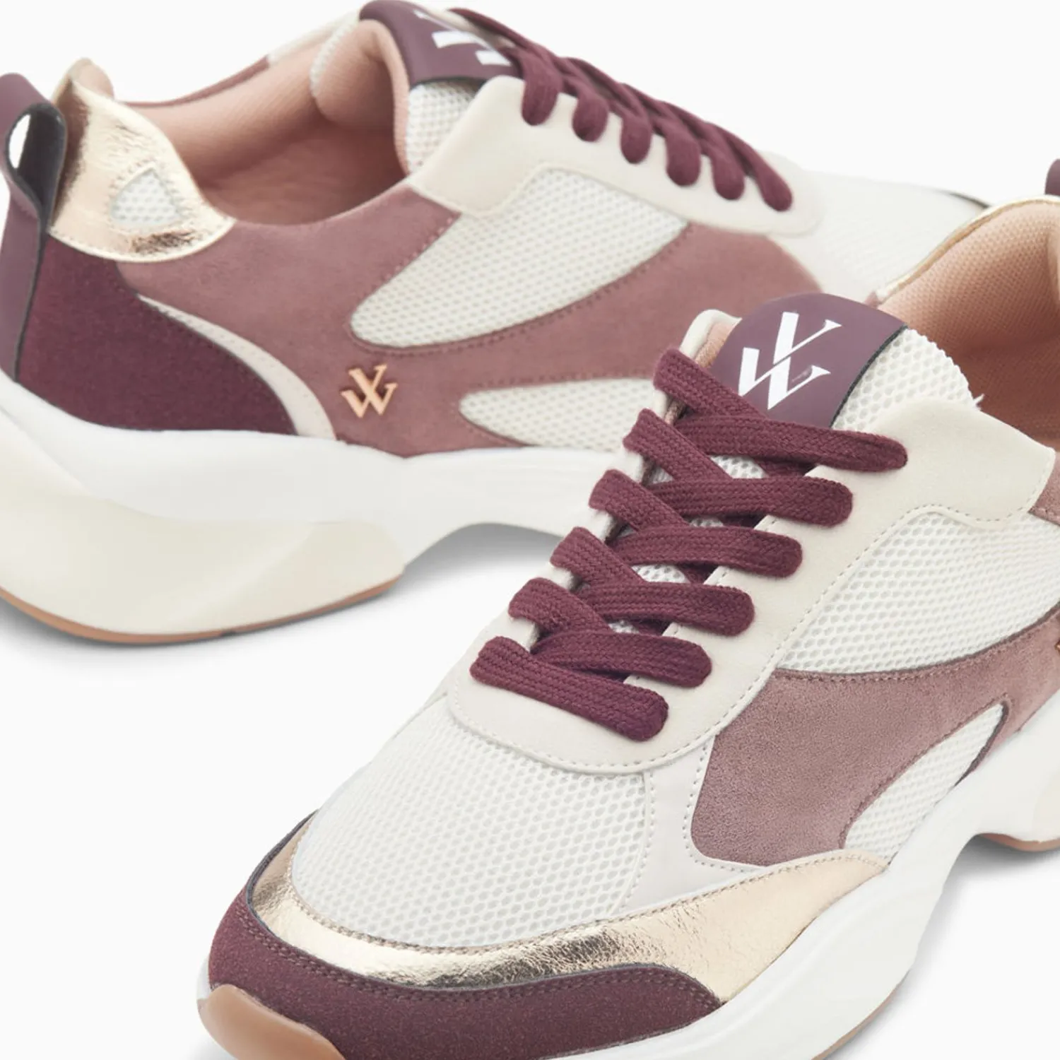 Vanessa Wu Sneakers>Baskets Shelly Prune A Semelle Graphique