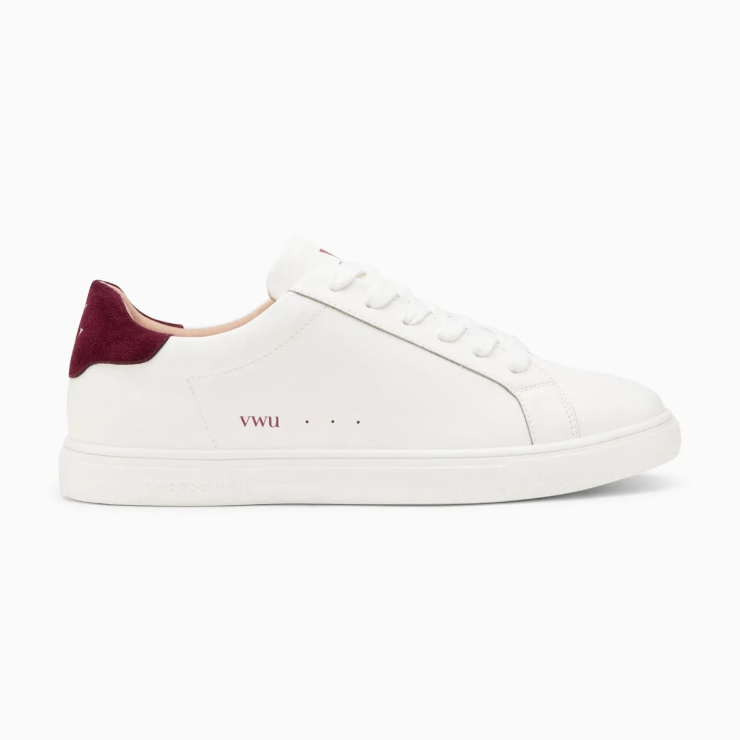 Vanessa Wu Sneakers>Baskets Steph Blanc Et Prune A Lacets