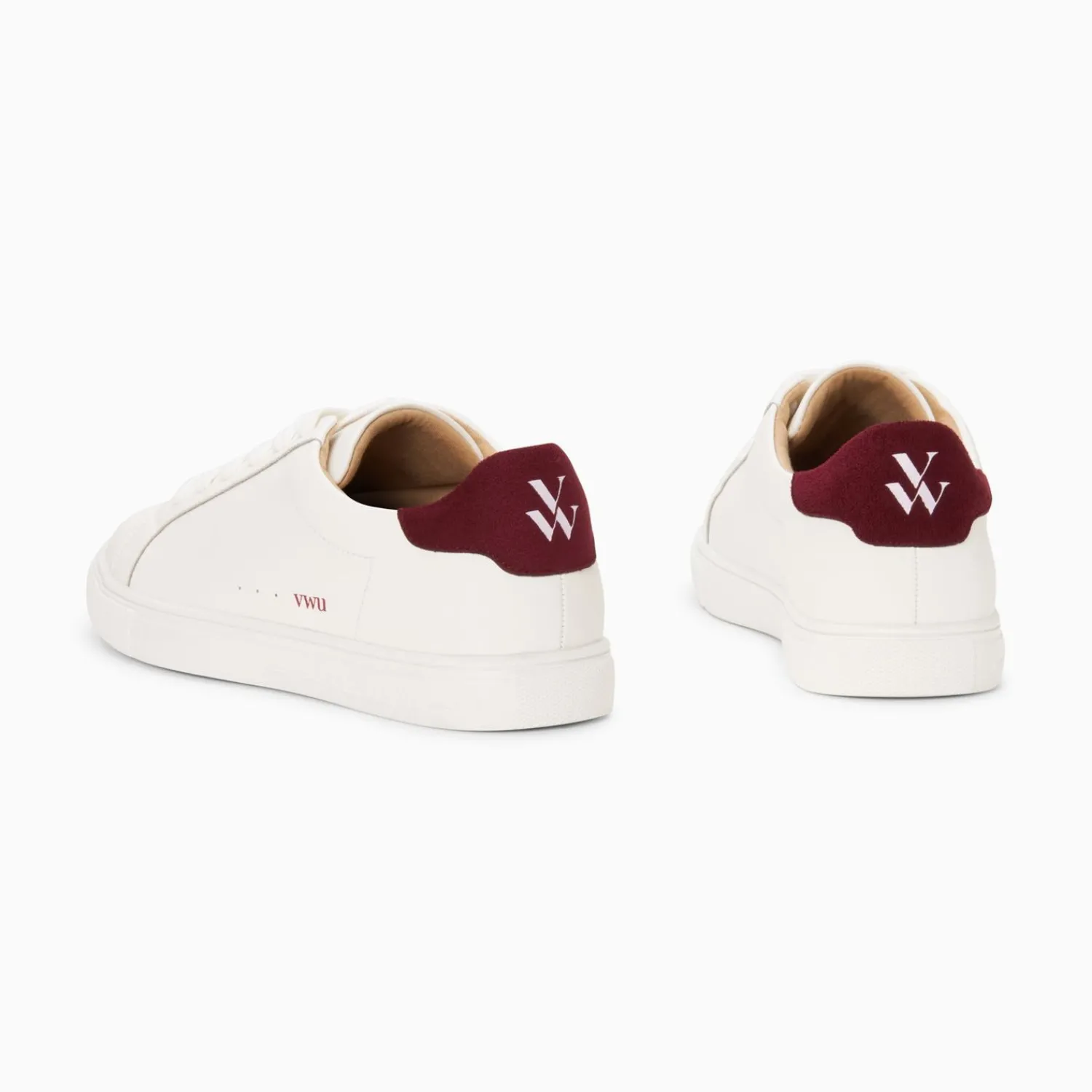 Vanessa Wu Sneakers>Baskets Steph Blanc Et Prune A Lacets