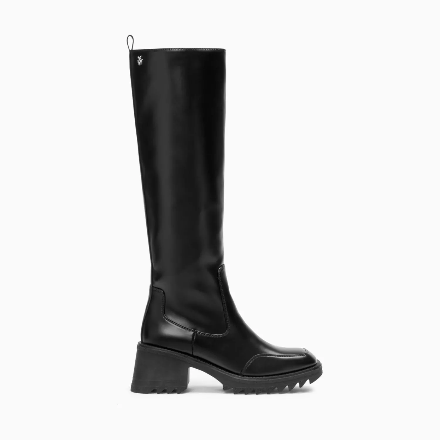 Vanessa Wu Bottes, Cuissardes>Bottes De Pluie Solaine Noires A Talon Crante