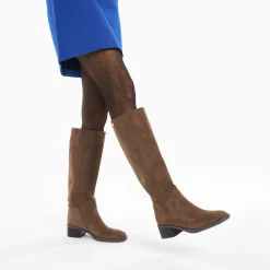 Vanessa Wu Bottes, Cuissardes>Bottes Irina Taupe En Suedine