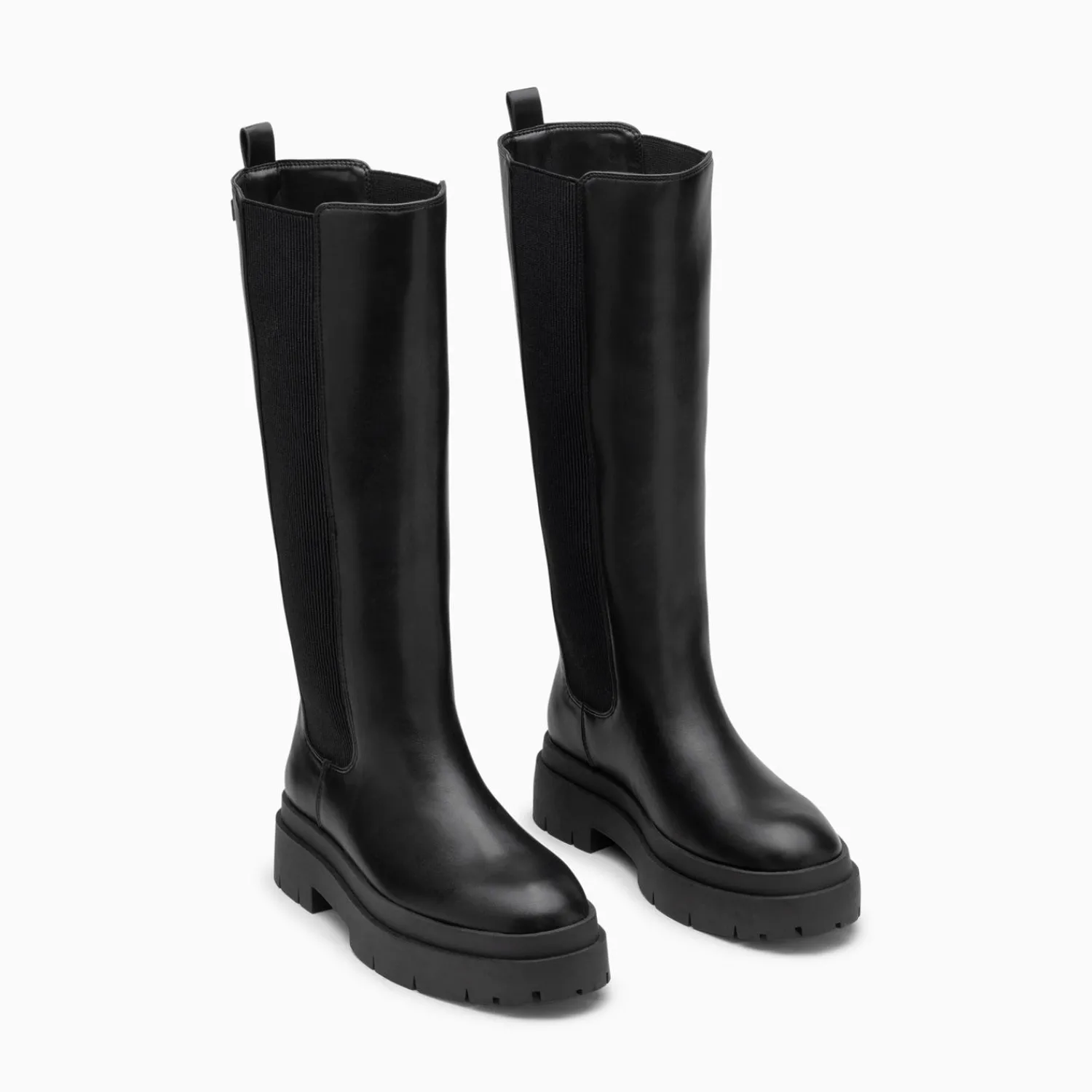Vanessa Wu Bottes, Cuissardes>Bottes Jessica Noires A Semelles Crantees