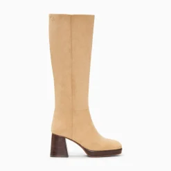 Vanessa Wu Bottes, Cuissardes>Bottes Nia Beiges A Talon Bois