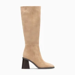 Vanessa Wu Bottes, Cuissardes>Bottes Rita Beiges A Talon Trapeze