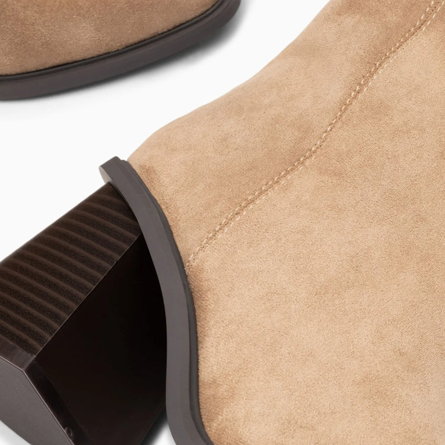 Vanessa Wu Bottes, Cuissardes>Bottes Rita Beiges A Talon Trapeze