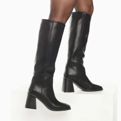 Vanessa Wu Bottes, Cuissardes>Bottes Rita Noires A Talon Trapeze