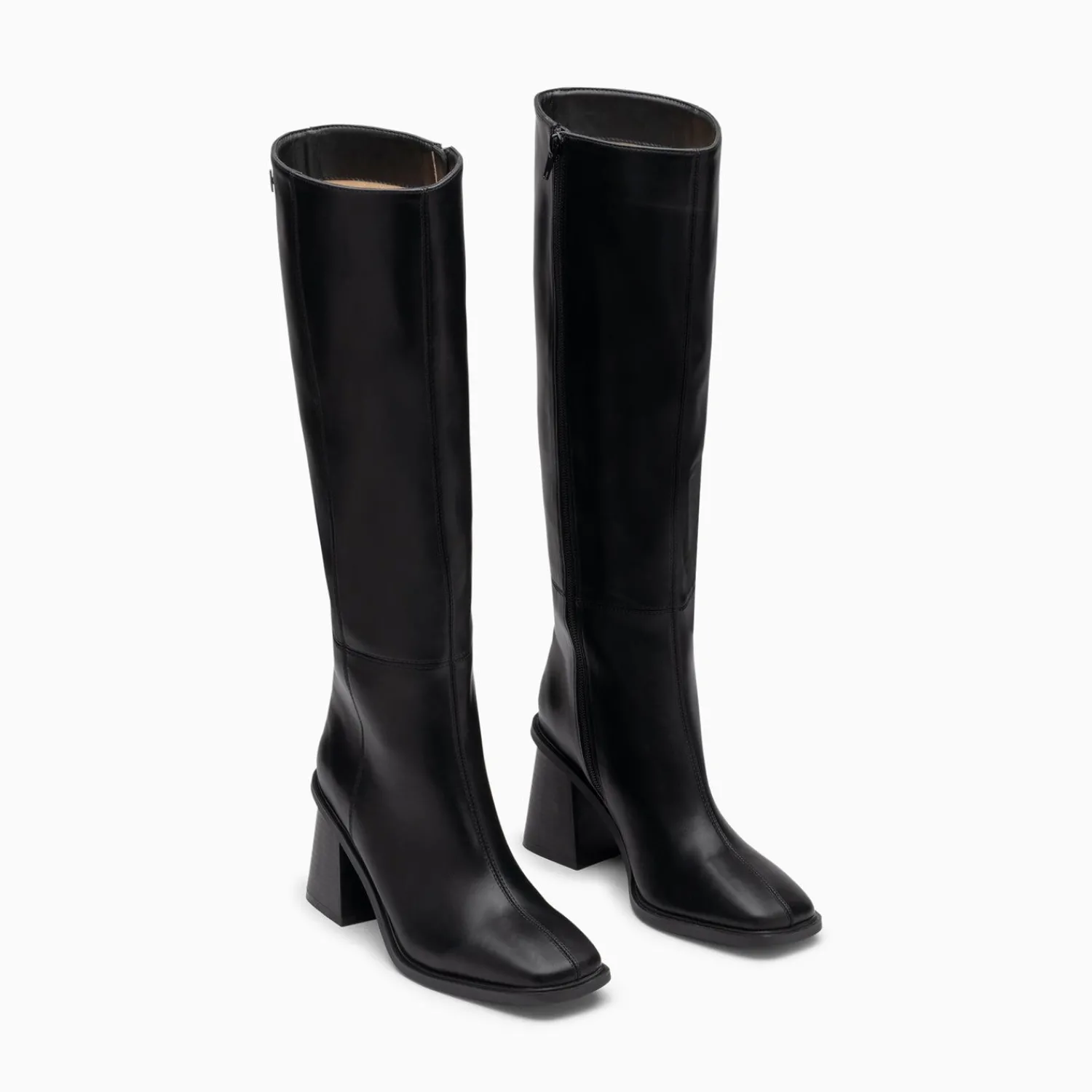 Vanessa Wu Bottes, Cuissardes>Bottes Rita Noires A Talon Trapeze